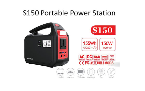 Miglior generatore alimentato a batteria 150W alimentato a batteria agli ioni di litio Stazioni elettriche portatili per esterni